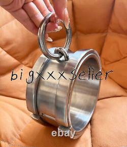 New Overweight 3kg Stainless Steel Collar Thickened Height 8cm With Large Rings