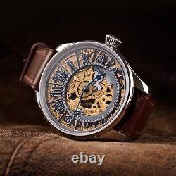 New Swiss Skeleton Watches for Men based on high-end branded antique mechanism