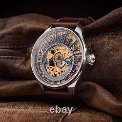 New Swiss Skeleton Watches for Men based on high-end branded antique mechanism