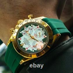 OKPLAY Men Chronograph Watch Modified Customized Quartz Wristwatch Sapphire