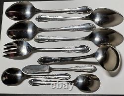 Oneida Custom Stainless Steel Plantation Flatware 110 Pieces Service for 16