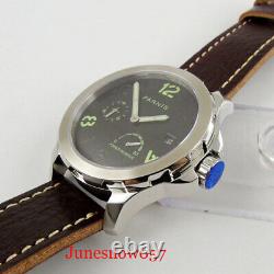 PARNIS Sapphire Glass 44mm Power Reserve ST 2530 Date Automatic Men Watch