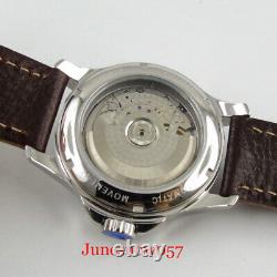 PARNIS Sapphire Glass 44mm Power Reserve ST 2530 Date Automatic Men Watch