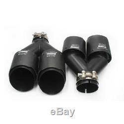 Pair Akrapovic Real Carbon Fiber Exhaust Tip Dual Pipe ID2.5 63mmOut3.589mm