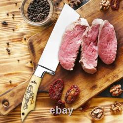 Personalized J2 Stainless Steel Custom Handmade 7 Pcs Chef Knife Set
