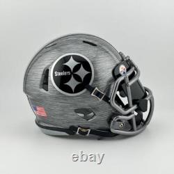 Pittsburgh Steelers CUSTOM Stainless Steel Hydro-Dipped Mini Football Helmet 2