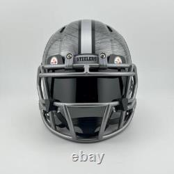 Pittsburgh Steelers CUSTOM Stainless Steel Hydro-Dipped Mini Football Helmet 2