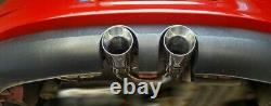 R32 GOLF Mk5 Style 4 101mm Custom Tailpipe Tip Twin Exhaust Slash Angled Tips