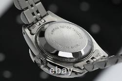 Rolex 26mm Datejust Glossy Black String Diamond Accent Dial Women's SS Watch