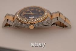 Rolex 41mm Datejust 2 Two Tone Men's Custom Watch VS Diamonds 13Ctw