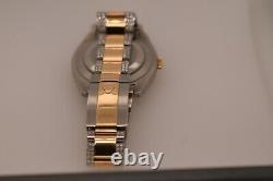 Rolex 41mm Datejust 2 Two Tone Men's Custom Watch VS Diamonds 13Ctw