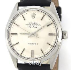 Rolex Air King Mens Stainless Steel Watch Silver Dial Vintage Model Ref # 5500