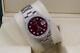 Rolex Date 34mm Custom Diamond Bezel & Red Dial Stainless Steel Automatic