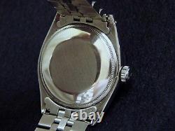 Rolex Date Mens Stainless Steel Watch Engine-Turned Index Bezel Slate Gray Dial