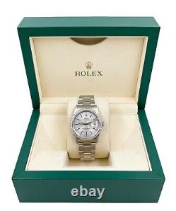 Rolex Datejust 16200 Silver Dial Diamond Bezel Stainless Steel 2005