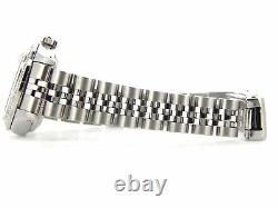 Rolex Datejust Lady Stainless Steel Watch Quickset with Silver Diamond Dial Bezel