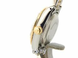 Rolex Datejust Lady Yellow Gold & Steel Watch White Diamond Dial & Bezel 69173