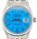 Rolex Datejust Mens SS Stainless Steel Watch Jubilee Band Blue Dial 1603