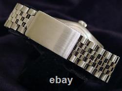 Rolex Datejust Mens Stainless Steel Jubilee Engine-Turned Black Dial Watch 1603