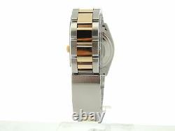 Rolex Datejust Mens Yellow Gold Stainless Steel Oyster Fluted Silver 1601