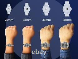 Rolex Datejust Midsize 31mm 1.62ct Bezel/Pink Baguette Dial Steel Oyster Watch