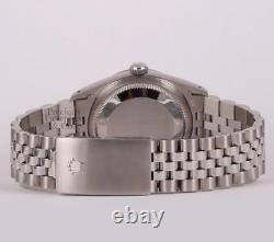 Rolex Datejust Stainless Steel 36mm Watch-Red Diamond Dial-18k Diamond Bezel-Box
