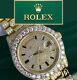 Rolex Day Date II President 41mm 18K Yellow Gold with Custom Diamond Men's Watch
