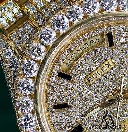 Rolex Day Date II President 41mm 18K Yellow Gold with Custom Diamond Men's Watch