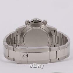 Rolex Daytona 116520 40mm Steel Watch-Custom White Dial-Custom Black Ceramic