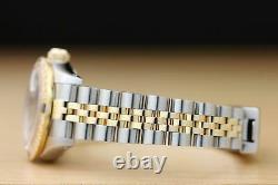 Rolex Ladies Datejust 18k Yellow Gold Diamond Sapphire & Steel Watch 69173