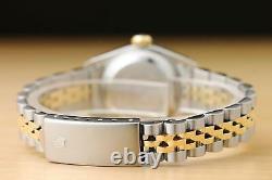 Rolex Ladies Datejust 18k Yellow Gold Diamond Sapphire & Steel Watch 69173