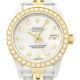 Rolex Ladies Datejust 69173 18K Gold & Steel Mother of Pearl Dial Diamond Watch
