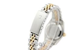 Rolex Ladies Datejust 69173 18K Gold & Steel Mother of Pearl Dial Diamond Watch