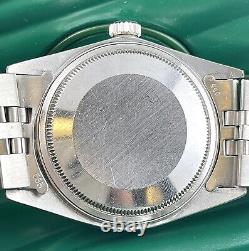 Rolex Men's Datejust 36mm Jubilee Steel Watch ICED 2.50ct Diamonds Black Dial