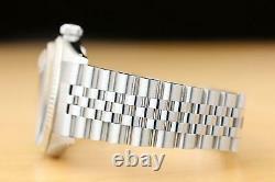 Rolex Mens Datejust 16014 White Dial 18k White Gold & Stainless Steel Watch