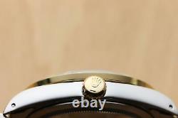 Rolex Mens Datejust 16233 Gray Diamond Dial 18k Yellow Gold & Steel Watch