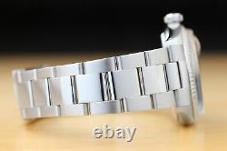 Rolex Mens Datejust 18k White Gold Bezel & Stainless Steel Black Dial Watch