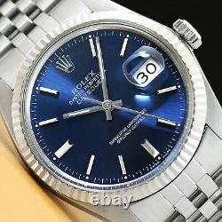 Rolex Mens Datejust Quickset Rolex 18k White Gold Bezel & Stainless Steel Watch
