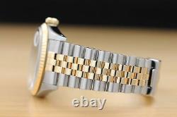 Rolex Mens Datejust Two Tone 18k Yellow Gold & Stainless Steel Watch 16233