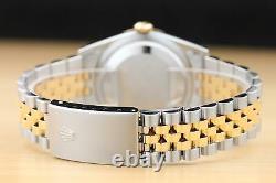 Rolex Mens Datejust Two Tone 18k Yellow Gold & Stainless Steel Watch 16233