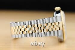 Rolex Mens Datejust Two Tone 18k Yellow Gold & Stainless Steel Watch 16233