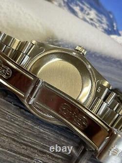 Rolex Oyster Perpetual Date 34mm Unisex Diamond Bezel Arabic Black Dial 1500