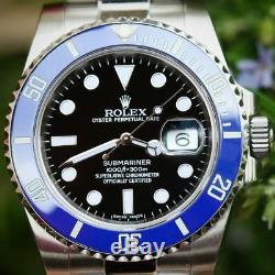 Rolex Submariner 116610 Steel Bruiser Batman Custom Bezel 4 White Gold 116619