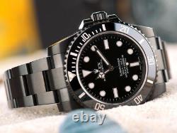 Rolex Submariner Black PVD/DLC Coated Stainless Steel Watch 114060 NEVER WORN