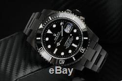 Rolex Submariner Date Black PVD/DLC Coated Stainless Steel 40mm Watch 116610LN