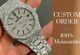 Royal VVS Moissanite Diamond Fully Iced Out Bling Watch, Custom AP Wrist Watch