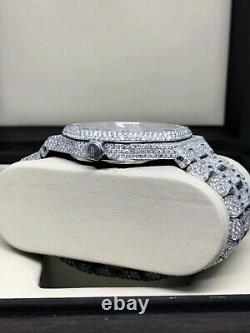 Royal VVS Moissanite Diamond Fully Iced Out Bling Watch, Custom AP Wrist Watch