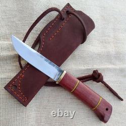 Russian handmade forged fixed blade custom knife Norman 95x18 rosewood