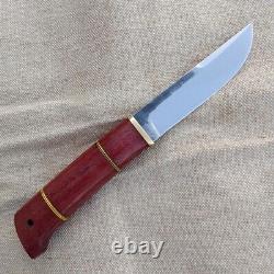 Russian handmade forged fixed blade custom knife Norman 95x18 rosewood