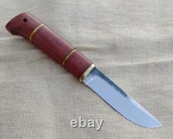 Russian handmade forged fixed blade custom knife Norman 95x18 rosewood